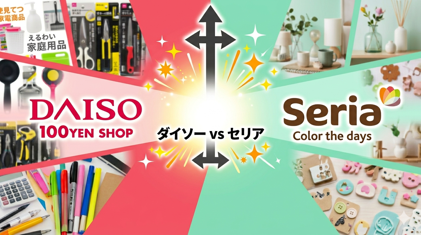 ダイソーとセリア