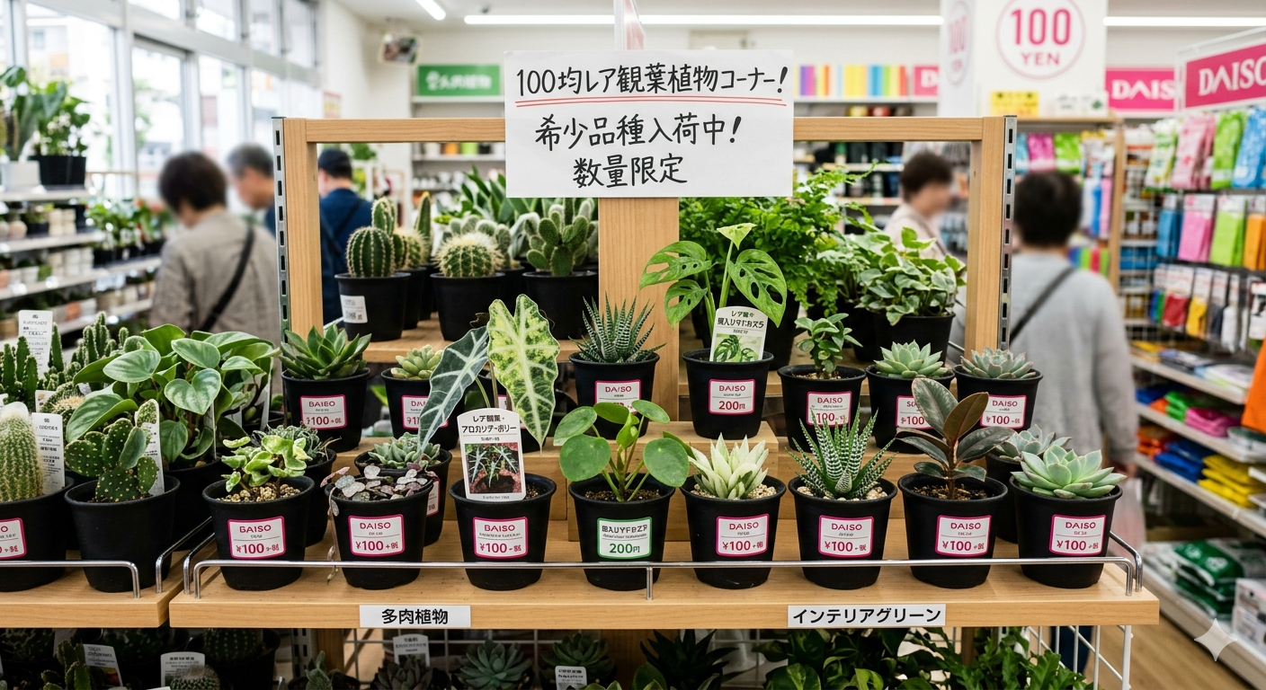 100均のレア植物売り場
